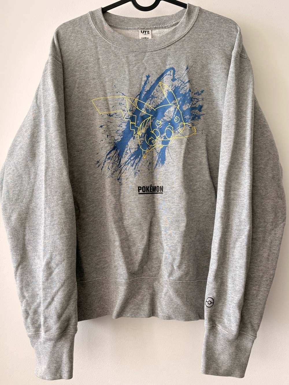 UNIQLO Pokémon Meguru Yamaguchi Sweatshirt S Grey 2021